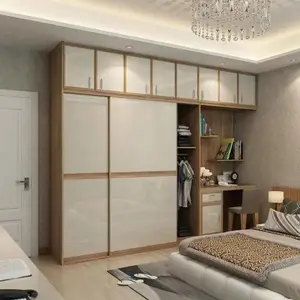 新枫格家用卧室家具推拉式趟门衣柜储物百叶衣橱