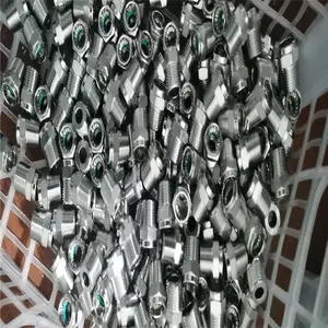 304不锈钢卡套接头 三通中间接头 穿板弯通终端非标定做