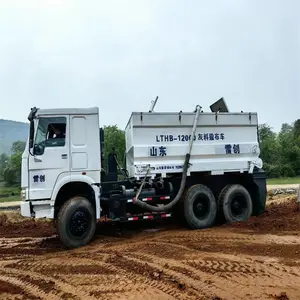 多用途灰料水泥撒布车 改装汽车一体粉料撒布机 容量8-12方