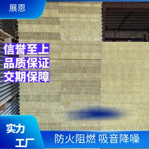 A级防火岩棉净化板 保温隔热夹芯板 1150型岩棉复合板