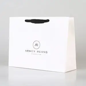 定制铜版纸袋 手提礼品袋 服装店购物袋 印刷logo 尺寸可调