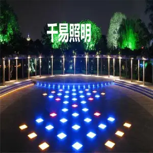 圆形地埋灯厂家 广场景观灯照明灯带酒店地砖灯