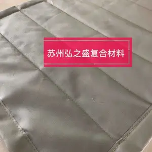 高温线拼接车间电焊防火帘布 0.5灰色硅钛合金布 双面涂胶