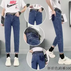 小腿牛仔裤新款春款修身显瘦小脚牛仔裤女士***薄款长裤子