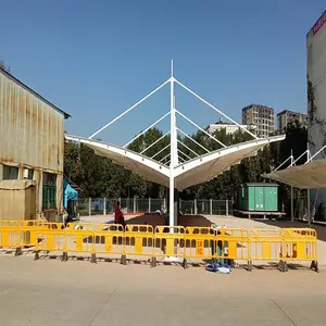 南阳学校停车场张拉膜雨棚 操场体育看台膜结构生产定做恒凯