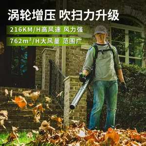 格力博40v无刷锂电吹风机背负式吹雪机BLF446