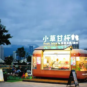 多功能飞翼门餐车大众t1餐车双层巴士美陈道具摆摊餐车厂家