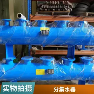 不锈钢集分水器厂家批发 循环水系统 地暖分集水器分气缸可图纸定制
