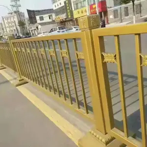 城市市政护栏 静电喷塑工艺耐腐蚀 人行道隔离栅 来图定制