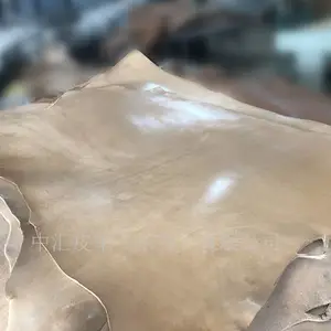 牛皮 头层水牛皮 原色树膏皮 三边直4MM厚腰带革 工厂直销