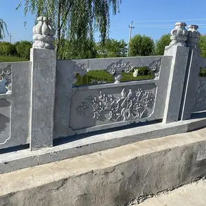 石栏板厂家直销青石/花岗岩水利护栏石雕栏杆桥梁两侧建筑物防护