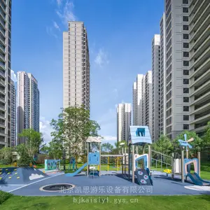 小区PE板组合滑梯 儿童不锈钢滑梯 游乐园非标滑梯 公园爬网 地面蹦床