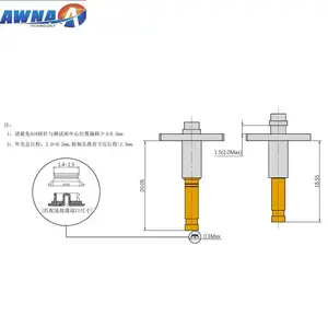 第4代IPEX天线连接器适配内置弹簧射频探针AWNA-418-J2