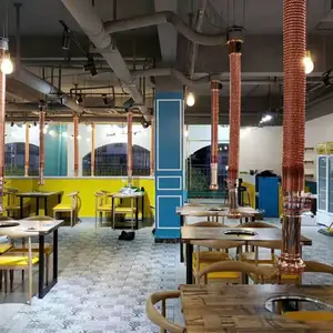 油烟风机安装韩式自助烧烤抽油烟机安装改效果食堂厨房排烟安装工程