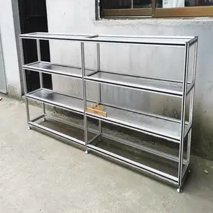 三层可移动工具车 供应铝型材车间货架物料架 铝合金框架