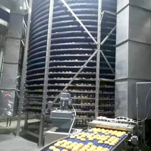 双螺旋冷却输送塔 汉堡吐司自动化生产线冷却系统