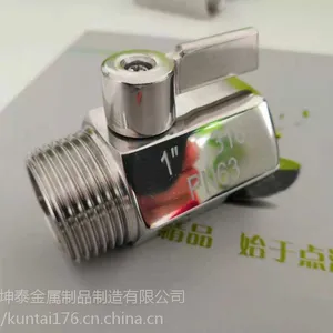 沧州坤泰不锈钢Q11F-DN25内外牙小球阀，1寸M/F迷你球阀
