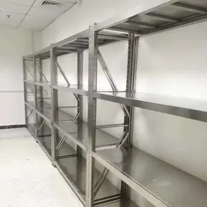 304不锈钢货架 重型多层商用工业仓库储物架食品厂仓储冷库置物架