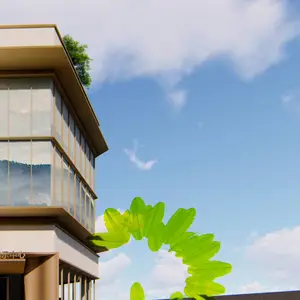 《绿隙》体验中心公共空间广场水景装置 | 左堂雕塑