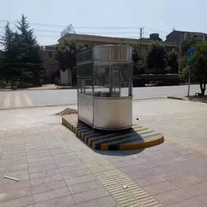江苏昆起小区门口钢及合金结构钢岗亭来图定制厂家供应