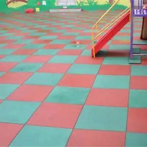幼儿园室外操场加厚橡胶地垫健身房地砖广场户外防滑塑胶地板