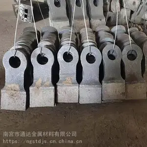 定制高硬度高锰钢锤头 双金属高铬复合锤头 破碎设备耐磨配件