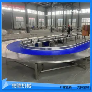 鸡蛋加工输送机POM塑料网带输送线柔性链板传送带食品厂生产线