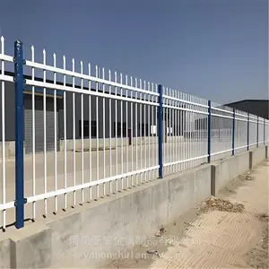 锌钢护栏围栏 镀锌铁艺栏杆小区庭院农村隔离围挡工厂围墙栅栏 亚宏