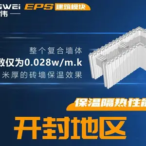 开封地区英伟模块建房代理***EPS泡沫盖房子建筑模块墙体空腔模块