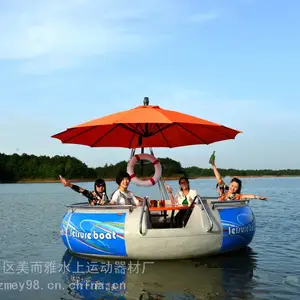 2.5米电动休闲烧烤船观光船水上BBQ 休闲游乐船 景区旅游设备