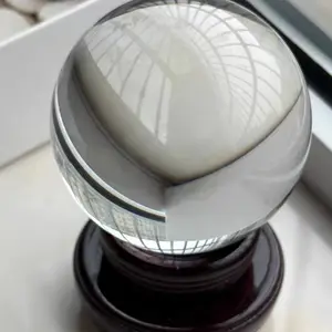 水晶内雕打焕环祥水晶球摆件周年纪念贺礼工艺品装饰品批发