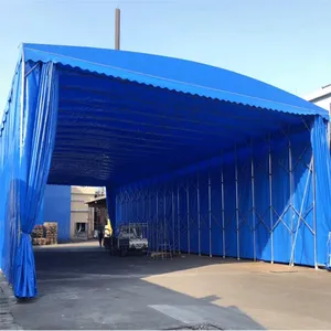 仓库电动推拉篷 重庆合川xyhc-01电动伸缩雨棚