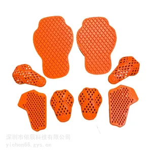 d3o摩托车护膝护肘骑行服内置pu运动护具护背护胸垫全套装备