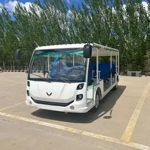 五菱 19座 六盘水汽油观光车 动力足载客多 景区接驳专用车