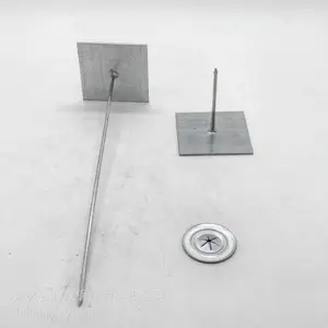 方形底座自粘保温钉 背胶式岩棉固定钉 暖通管道玻璃棉自粘保温钉