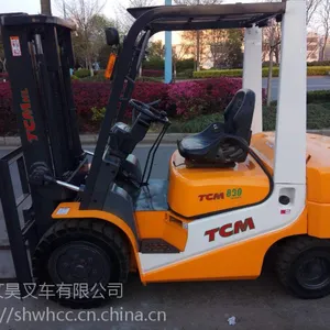 上海二手叉车交易市场 未翻新的tcm二手叉车 3吨自动挡柴油叉车转让