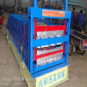 三层压瓦机彩钢多功能压瓦设备彩钢屋顶墙面两用压瓦设备沧州兴和厂家供应