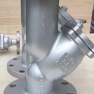 不锈钢304材质Y型过滤器 GL41H-25P 法兰Y型过滤器 排污时间短