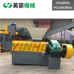 英豪设备 大吨包袋脱水挤干机 废旧吨袋回收破碎清洗挤干