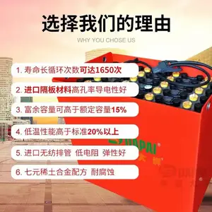 厦门中德大湃叉车蓄电池组24v叉车电瓶48V埃威得叉车蓄电池80v电池叉车蓄电池组林德龙工力至优诺力