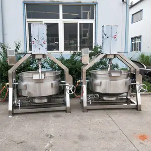 直销电加热酥糖馅料炒锅夹层锅 椰蓉月饼炒馅 大型专用食品夹层锅