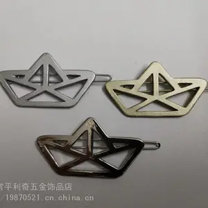厂家订制欧美合金饰品电镀效果扣式夹