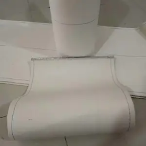 双锁边食品级帆布输送带,2mm灰色食品级帆布带