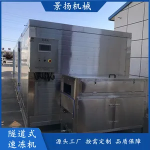 大型商用隧道式速冻机 水饺包子速冻设备 馒头花卷面食速冻机厂家