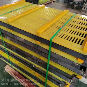 隆驹定制 聚氨酯方孔脱水筛 PU条缝筛网 耐磨 耐腐蚀 规格齐全