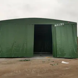 包工包料雨棚定做安装 工厂仓库移动推拉雨蓬 伸缩遮阳蓬