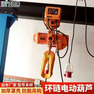 安全稳定环链电动葫芦 工厂用防脱吊钩75t起重机