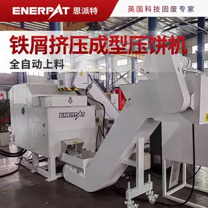 恩派特铁屑挤压成型压饼机 铜屑压块机 全自动上料