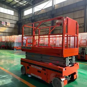 自行走升降机小型高空检修电动液压升降平台室内移动式折叠登高车