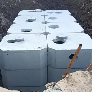 钢筋混泥土模块化粪池 100m?水泥沉淀池 小区学校蓄水池
